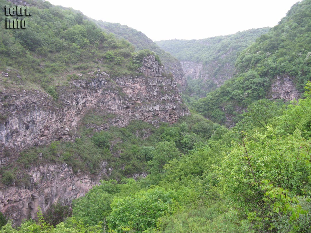Ущелье реки Чивчави около Тетри-Цкаро (Tetri Tskaro)